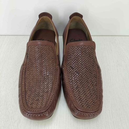 クラークス Clarks 編み込み イントレチャート レザー スリッポン メンズ 6