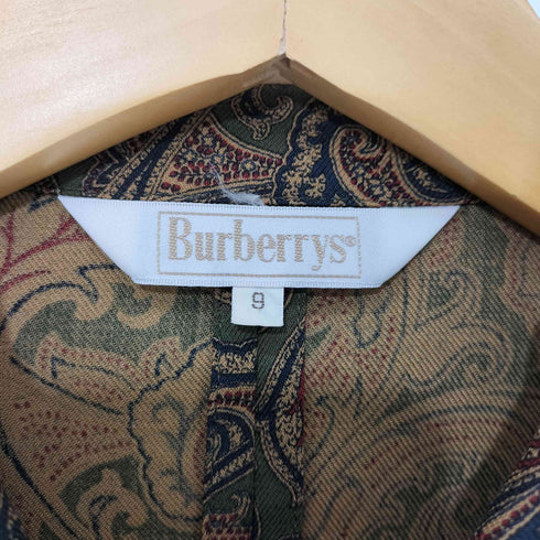バーバリーズ BURBERRYS 90s OLD ペイズリー柄 ウールシャツ 長袖 レディース 9