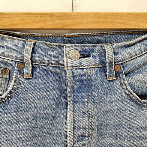 リーバイス Levis 別注 501 ボタン裏5286 インディゴ ストレートデニム レディース W27 L29