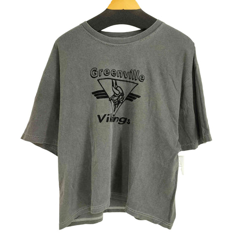 バビロン BABYLONE PARROTT CANVAS 〈別注〉ロゴプリント バイキングスTシャツ レディース