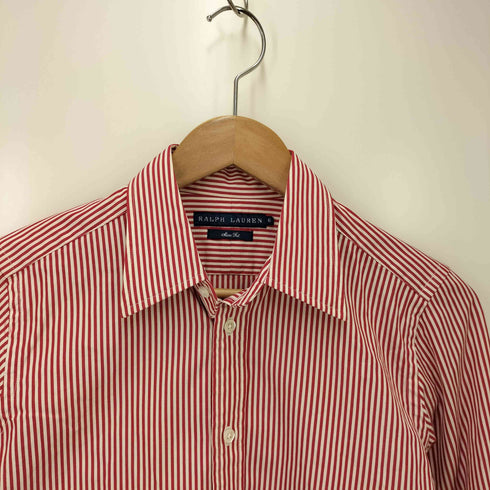 ラルフローレン RALPH LAUREN ストライプ長袖シャツ 袖ポニー slim fit レディース UK:6