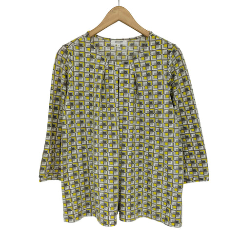 ピエールカルダン pierre cardin クルーネック 総柄 デザイン カットソー レディース 40