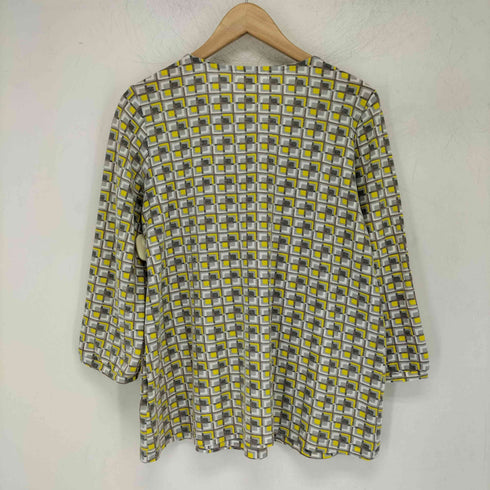 ピエールカルダン pierre cardin クルーネック 総柄 デザイン カットソー レディース 40