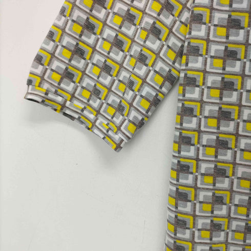 ピエールカルダン pierre cardin クルーネック 総柄 デザイン カットソー レディース 40