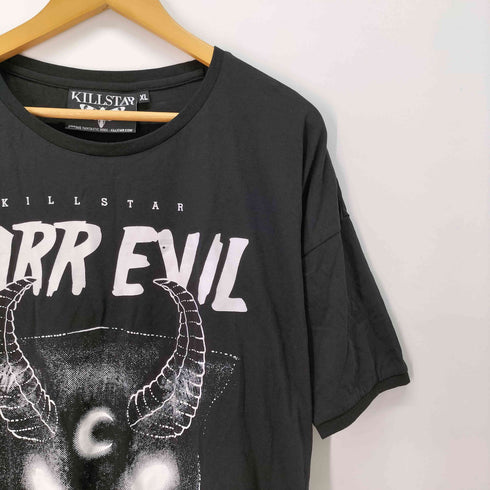 キルスター KILLSTAR Y2K パンク PURR EVIL ロング Tシャツ ワンピース レディース JPN:XL