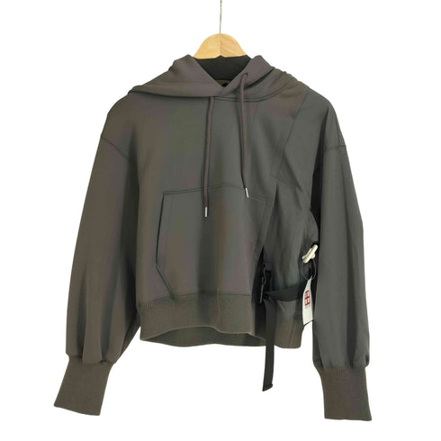 スミスタイル SUM1 STYLE ベルト付き ナイロンスリーブ切替 パーカー レディース FREE