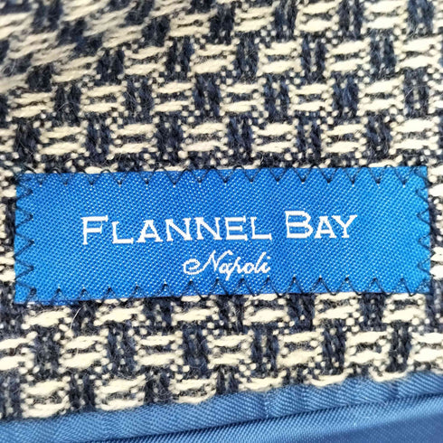 FLANNEL BAY イタリア製 ツイード テーラードジャケット メンズ EUR:46