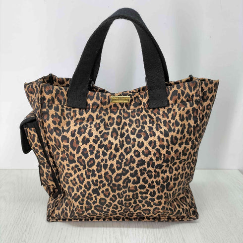 ソニアリキエル SONIA RYKIEL ヒョウ柄 レオパード マルチポケット トートバッグ レディース
