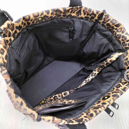 ソニアリキエル SONIA RYKIEL ヒョウ柄 レオパード マルチポケット トートバッグ レディース