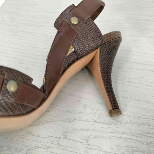 セルジオロッシ sergio rossi PELLE STAMPA LIZARD TAMARINDO レディース EUR:36