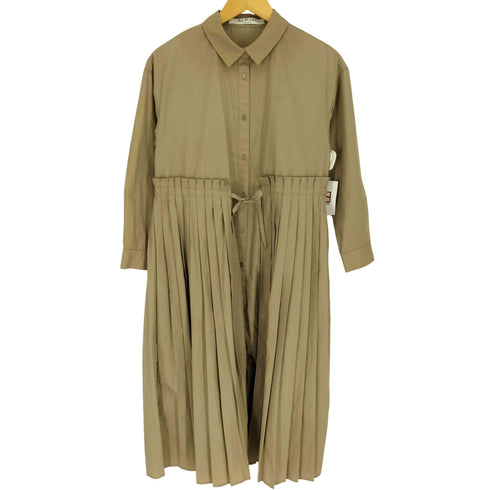 レイビームス Ray BEAMS プリーツレイヤードシャツ ワンピース レディース ONE SIZE