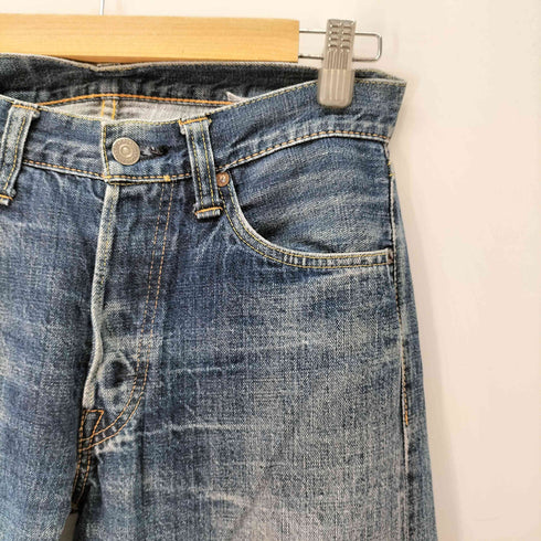 シュガーケーン SUGAR CANE 2014 赤革パッチ ボタンフライ デニムパンツ メンズ W29L32