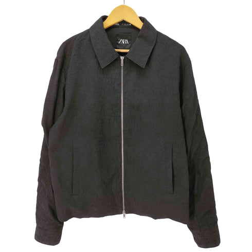 ザラ ZARA リンクルエフェクト テクニカル ジャケット メンズ import:L