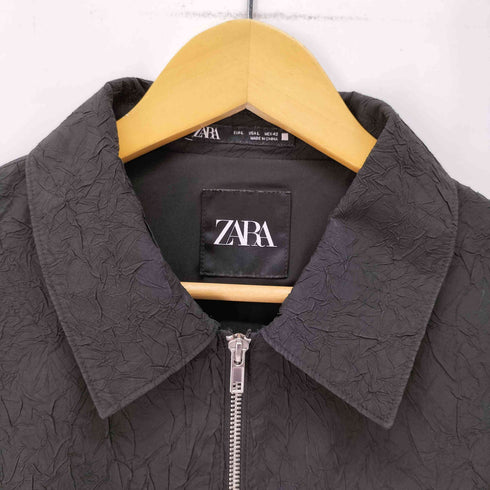ザラ ZARA リンクルエフェクト テクニカル ジャケット メンズ import:L