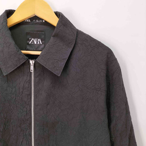 ザラ ZARA リンクルエフェクト テクニカル ジャケット メンズ import:L