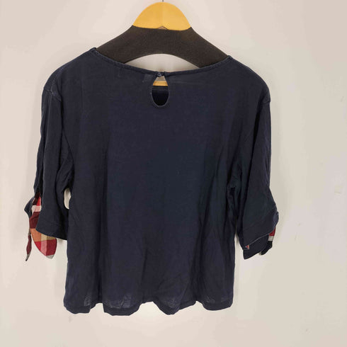 ブルーレーベルクレストブリッジ BLUE LABEL CRESTBRIDGE 裾リボンS/Sブラウス レディース 38
