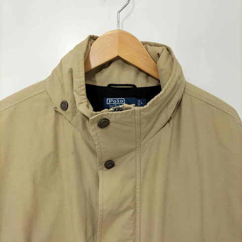 ポロバイラルフローレン Polo by RALPH LAUREN 90s 裏フリース コットン ナイロン マウンテンジャケット メンズ import:L