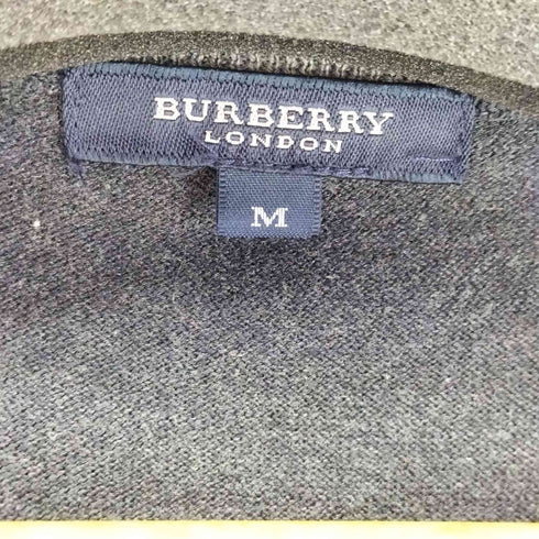 バーバリーロンドン BURBERRY LONDON ホースロゴ刺繍 Vネックコットンニットベスト レディース import:M
