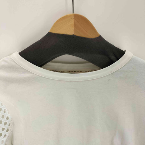 バーバリーブルーレーベル BURBERRY BLUE LABEL 裾メッシュ切替カットソー レディース 38
