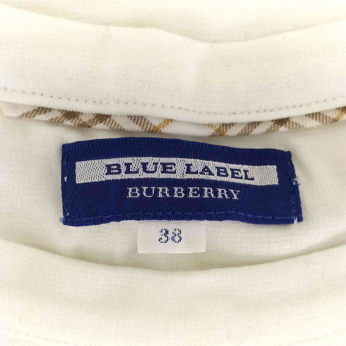 バーバリーブルーレーベル BURBERRY BLUE LABEL 裾メッシュ切替カットソー レディース 38