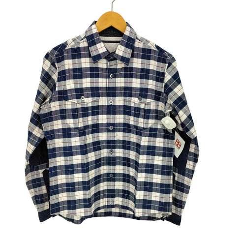 ホワイトマウンテニアリング WHITE MOUNTAINEERING Cotton Oxford Check Back Darts Elbow Patched Shirt メンズ JPN:0