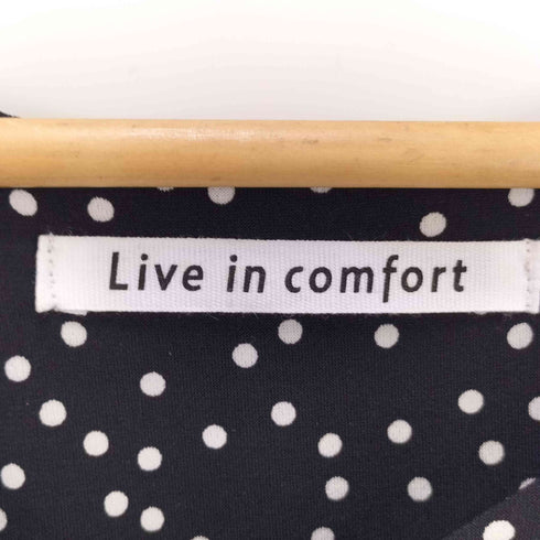 リブインコンフォート live in comfort ドット ノースリーブワンピース レディース MT