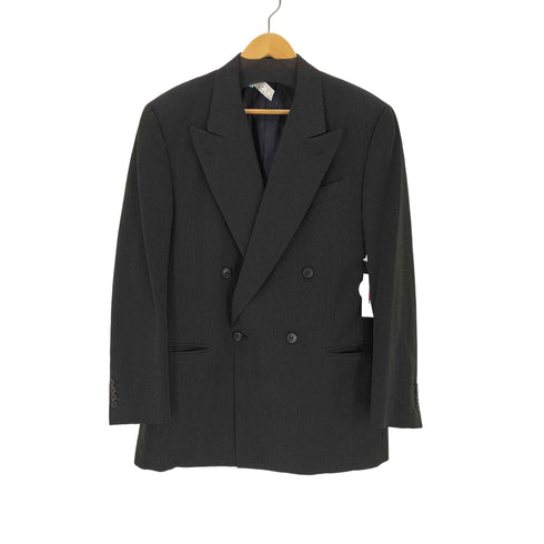 ジャンフランコフェレ GIANFRANCO FERRE MADE IN ITALY シルク混 総裏 ピークドラペル ダブルブレストテーラードジャケット メンズ