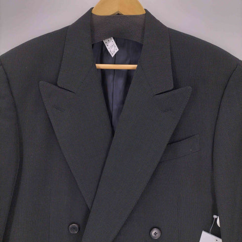 ジャンフランコフェレ GIANFRANCO FERRE MADE IN ITALY シルク混 総裏 ピークドラペル ダブルブレストテーラードジャケット メンズ