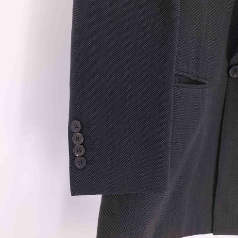 ジャンフランコフェレ GIANFRANCO FERRE MADE IN ITALY シルク混 総裏 ピークドラペル ダブルブレストテーラードジャケット メンズ