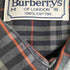バーバリーズ BURBERRYS タータンチェック ロゴ刺繍 コットン 長袖 ボタンダウンシャツ メンズ import:M