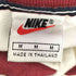 ナイキ NIKE 90s 銀タグ DRI-FIT スウッシュロゴ 刺繍 ヘリンボーン織 メッシュ切替 半袖シャツ メンズ import:M