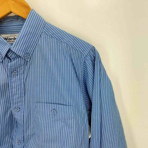 ホワイトマウンテニアリング WHITE MOUNTAINEERING Wardrobe ストライプ コットン 長袖 ボタンダウンシャツ メンズ JPN:0