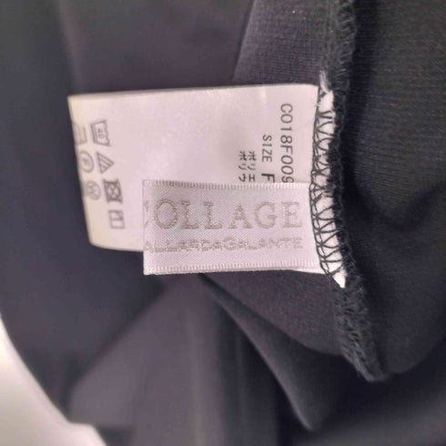 コラージュガリャルダガランテ COLLAGE GALLARDAGALANTE Vネックスリット フレンチスリーブワンピース レディース FREE