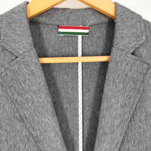 バーニーズニューヨーク BARNEYS NEWYORK ロゴ銀ボタン 2B コットン シングルブレスト テーラードジャケット メンズ JPN:S