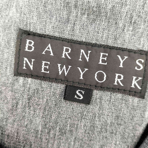 バーニーズニューヨーク BARNEYS NEWYORK ロゴ銀ボタン 2B コットン シングルブレスト テーラードジャケット メンズ JPN:S