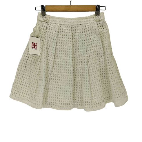 バーバリーブルーレーベル BURBERRY BLUE LABEL メッシュフレアミニスカート レディース 38