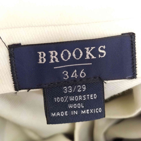 ブルックスブラザーズ 346 BROOKS BROTHERS メキシコ製 ウール 2タック スラックス メンズ 33/29