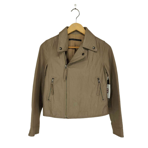 スピックアンドスパン Spick and Span pig leather ピッグレザーダブルライダースジャケット レディース 38