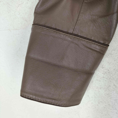 カーラ Cara lamb leather ラムレザー4ポケットテーラードジャケット レディース L