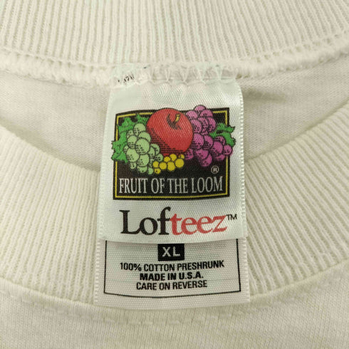フルーツオブザルーム FRUIT OF THE LOOM Lofteez 00S 2枚タグ ボディ USA製 ゴルフ August 14.1996 プリント S/S Tシャツ メンズ import:XL