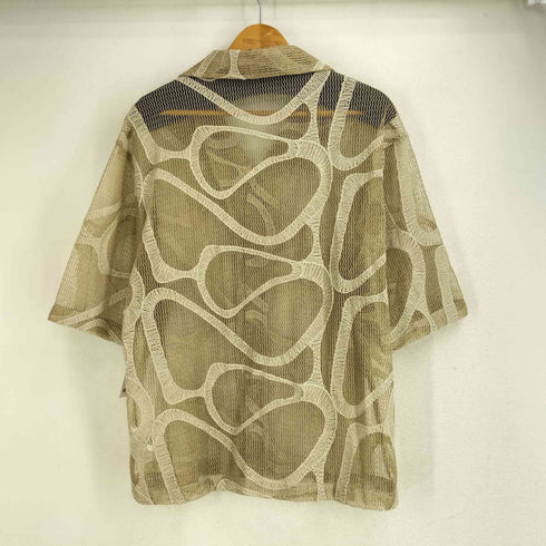 ザラ ZARA メッシュオーバーサイズ 半袖シャツ メンズ import:M