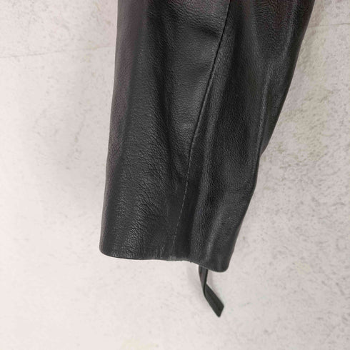 Andy lamb leather ラムレザーダブルライダースコート レディース S