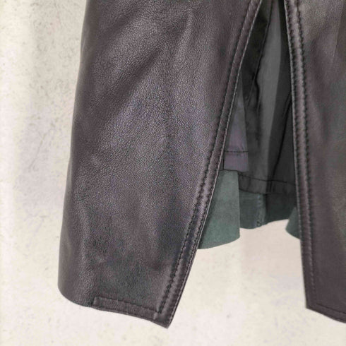 Andy lamb leather ラムレザーダブルライダースコート レディース S