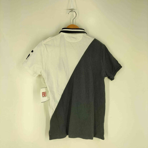 ポロラルフローレン POLO RALPH LAUREN ビッグポニー刺繍 ツートン 鹿の子ポロシャツ メンズ import:S