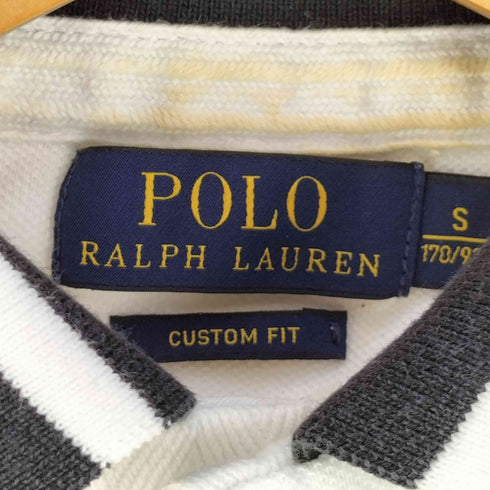 ポロラルフローレン POLO RALPH LAUREN ビッグポニー刺繍 ツートン 鹿の子ポロシャツ メンズ import:S