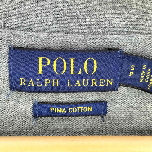 ポロラルフローレン POLO RALPH LAUREN PIMA COTTON スモールポニー刺繍 コットン カーディガン メンズ import:S