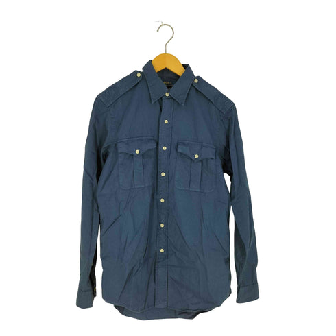 ポロラルフローレン POLO RALPH LAUREN CLASSIC FIT エポレット レギュラーカラーシャツ メンズ import:S