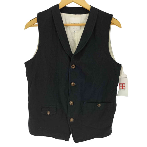 スティルバイハンド STILL BY HAND ショールカラー ウールコットン ベスト メンズ JPN:46