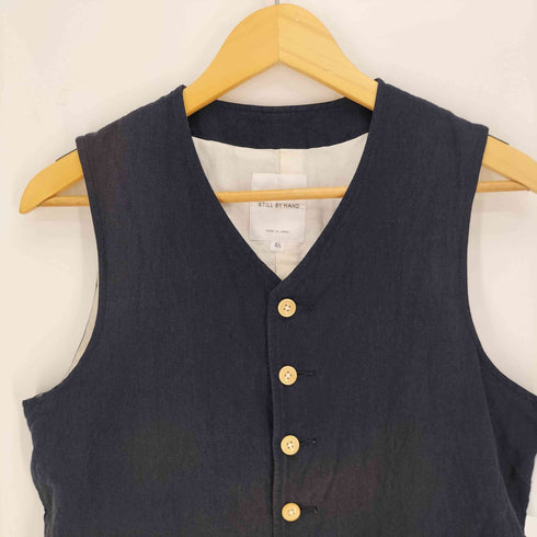 スティルバイハンド STILL BY HAND コットンリネン ベスト メンズ JPN:46
