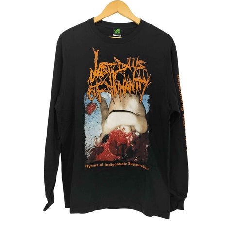 Hymns Of Indigestible Suppuration ゴアグラインド バンド アートワーク プリント L/S Tシャツ メンズ import:L